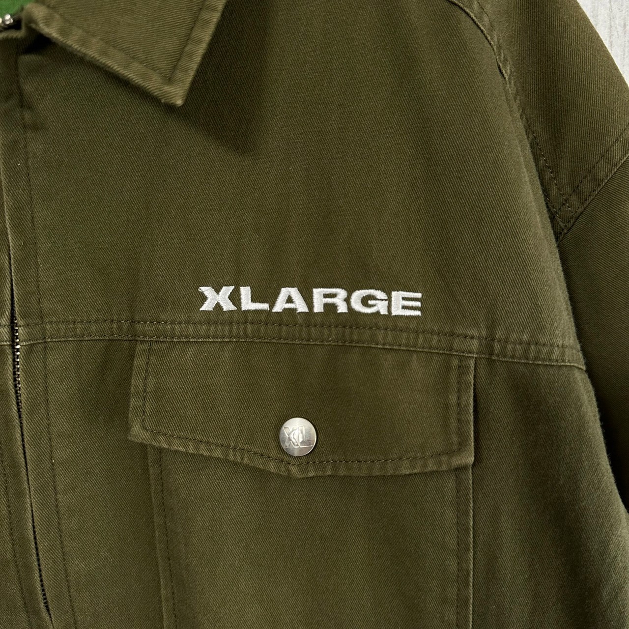 XLARGE エクストララージ ワークジャケット L 刺繍ロゴ バックロゴ | Vintage.City