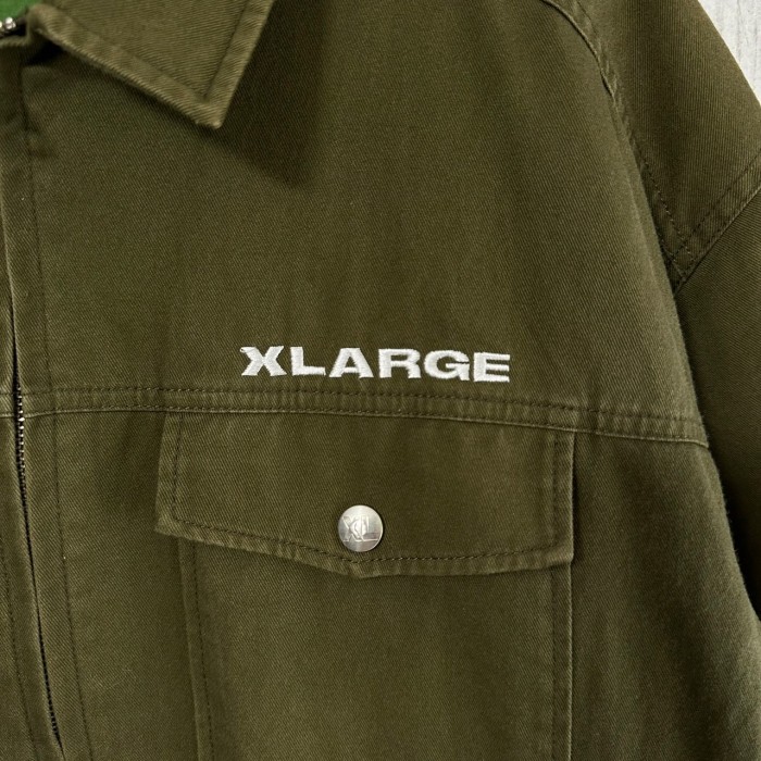 XLARGE エクストララージ ワークジャケット 刺繍ロゴ リバーシブル