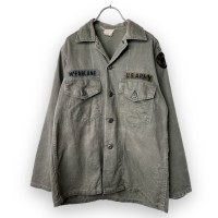 60s U .S .ARMY ユーティシャツ OG107 筒袖  ミリタリー vintage ビンテージ ヴィンテージ ダメージ 長袖シャツ 60年代 古着 | Vintage.City 古着屋、古着コーデ情報を発信