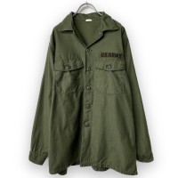 70s U .S .ARMY ユーティシャツ OG107 シャツ袖　  ミリタリー vintage ビンテージ ヴィンテージ ダメージ サイズ：16-1/2 長袖シャツ 70年代 古着 | Vintage.City 古着屋、古着コーデ情報を発信