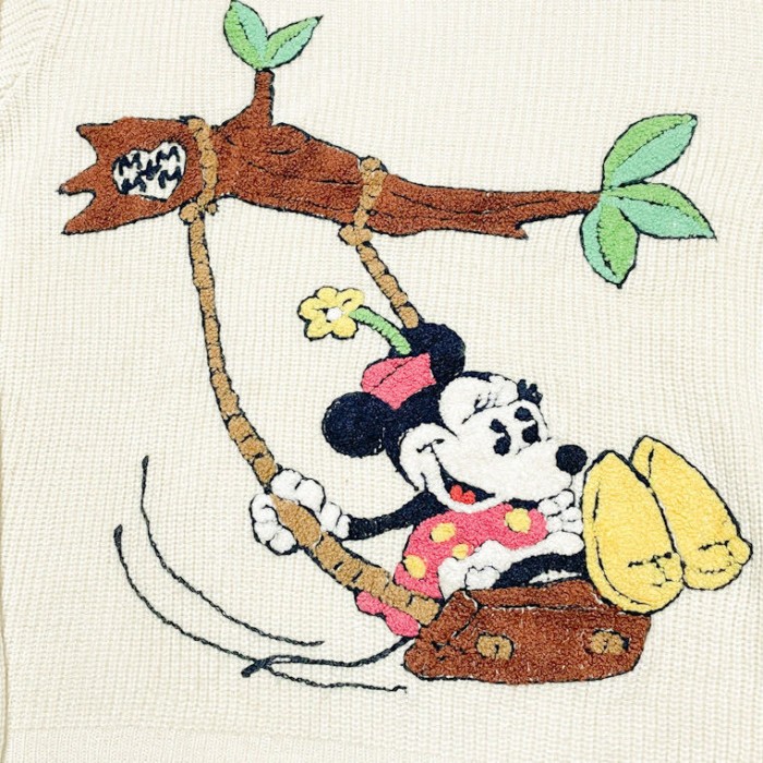 貴重 1950年代 ヴィンテージ ミニー ブランコ 刺繍 ニット セーター