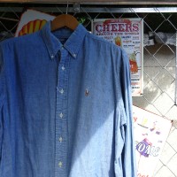ラルフローレン シャンブレーシャツ XL ブルー ボタンダウン コットン100％ 8535 | Vintage.City 古着屋、古着コーデ情報を発信