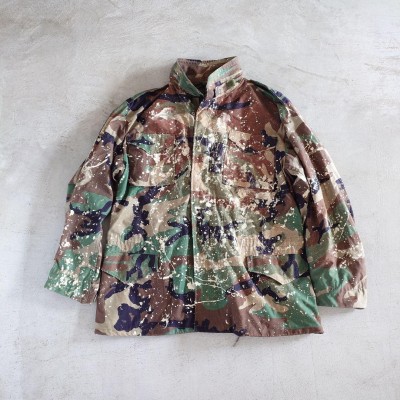 M65 CAMO military jacket handpaint L MADE IN USA | Vintage.City 古着屋、古着コーデ情報を発信