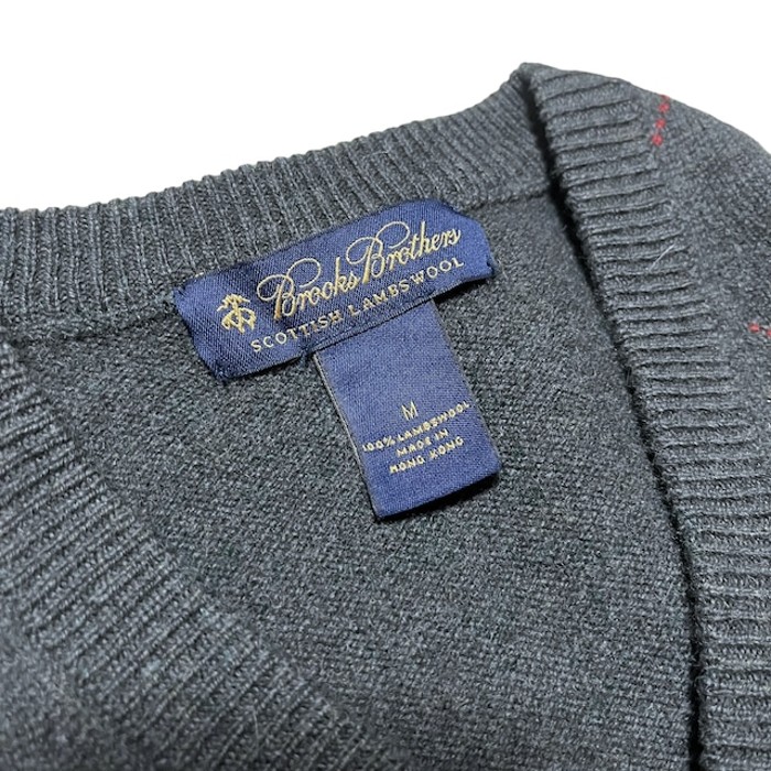 【Brooks Brothers】ラムウールVネックアーガイルニットセーター | Vintage.City 古着屋、古着コーデ情報を発信