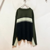 “MEISTER” Switching Knit | Vintage.City 古着屋、古着コーデ情報を発信