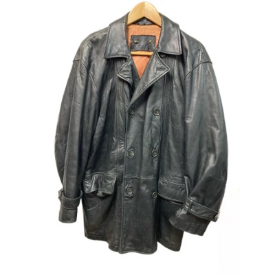 90’s最高級 leatherハーフコートレザーコート レザージャケット 黒　M | Vintage.City 古着屋、古着コーデ情報を発信