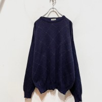 “GIORGIO” Argyle Knit「Made in ITALY」 | Vintage.City 古着屋、古着コーデ情報を発信