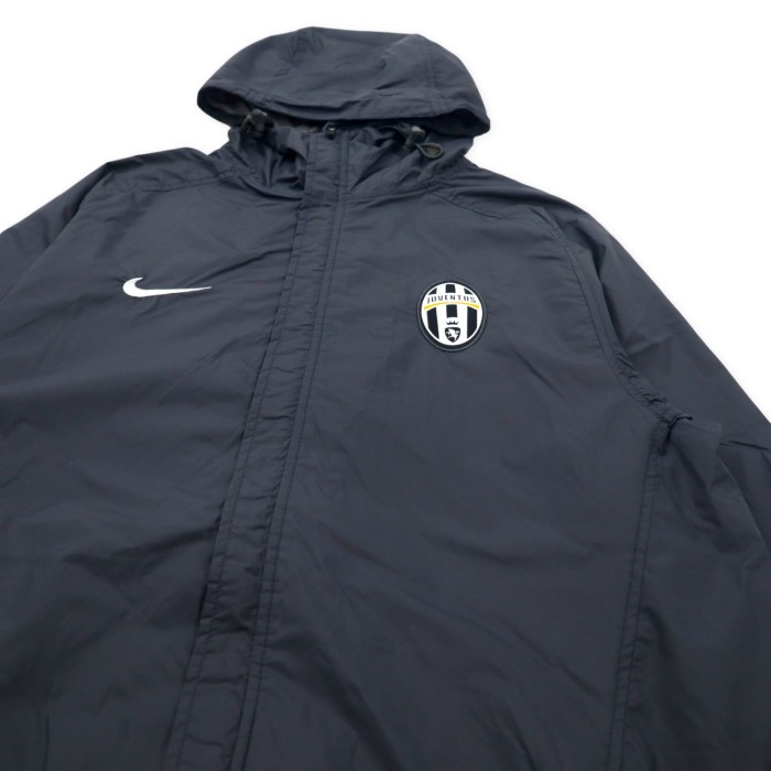 古着 NIKE ナイロンフルジップパーカー JUVENTUS ユベントス M-