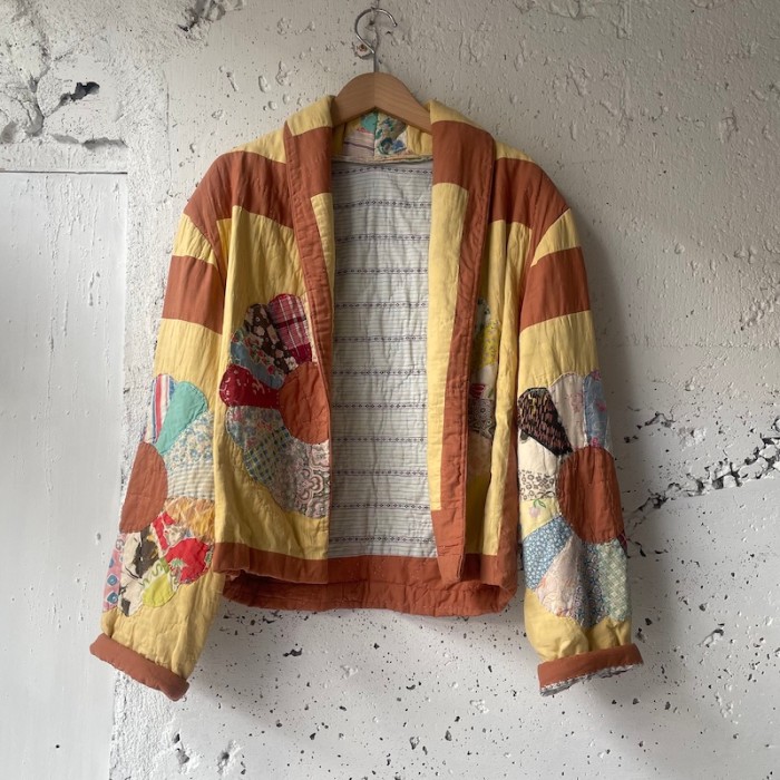 30's フラワーキルトファブリック リメイクジャケット | Vintage.City 古着屋、古着コーデ情報を発信