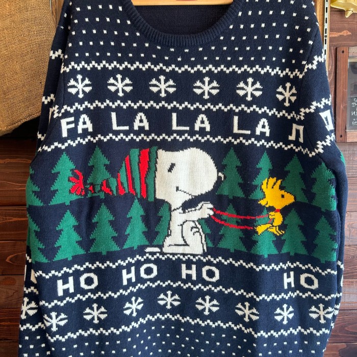 スヌーピー クリスマス ニットセーター | Vintage.City