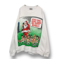 90’s “SANTA × ELVIS” Print Sweat Shirt Made in USA | Vintage.City 古着屋、古着コーデ情報を発信