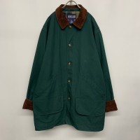90’s “LANDS’ END” Hunting type Half Coat DARK GREEN | Vintage.City 古着屋、古着コーデ情報を発信