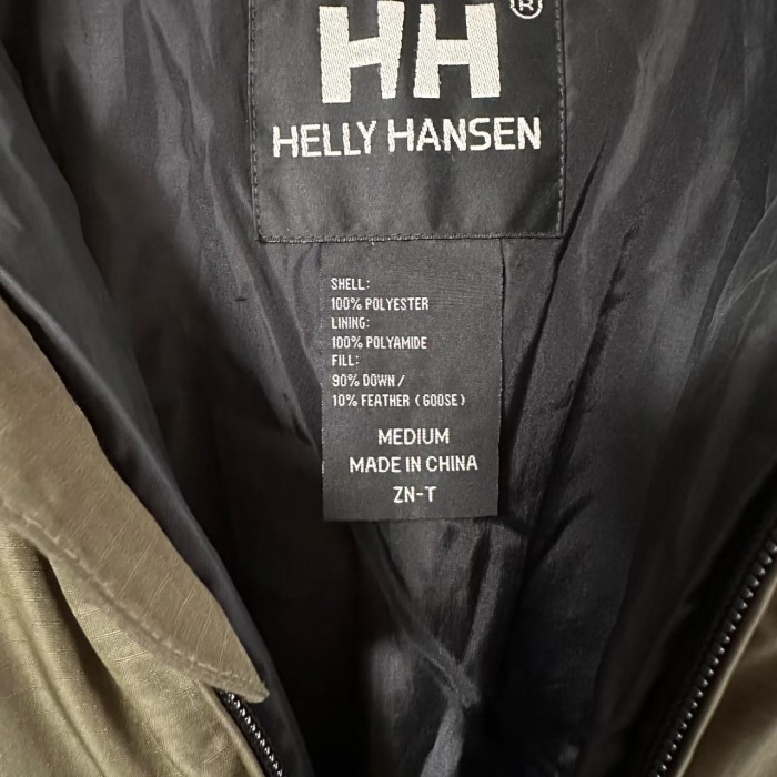 HELLY HANSEN ダウンジャケット XL 刺繍ロゴ ワンポイントロゴ-