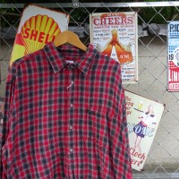 カルバンクライン 長袖シャツ XL レッド チェック 青 胸ポケット シンプル 8569 | Vintage.City 古着屋、古着コーデ情報を発信