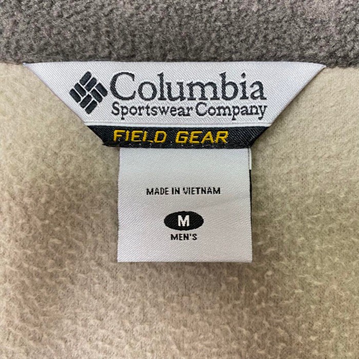 Columbia ロゴ刺繍 フリースベスト ベージュ L S210 | Vintage.City 古着屋、古着コーデ情報を発信