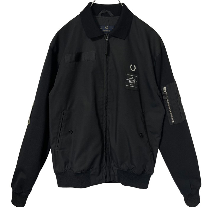 FRED PERRY ART COMES FIRST 黒 ブルゾン ジャケット-