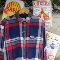 リーバイス ネルシャツ XL レッド ネイビー チェック 胸ポケット シンプル 8570 | Vintage.City 빈티지숍, 빈티지 코디 정보