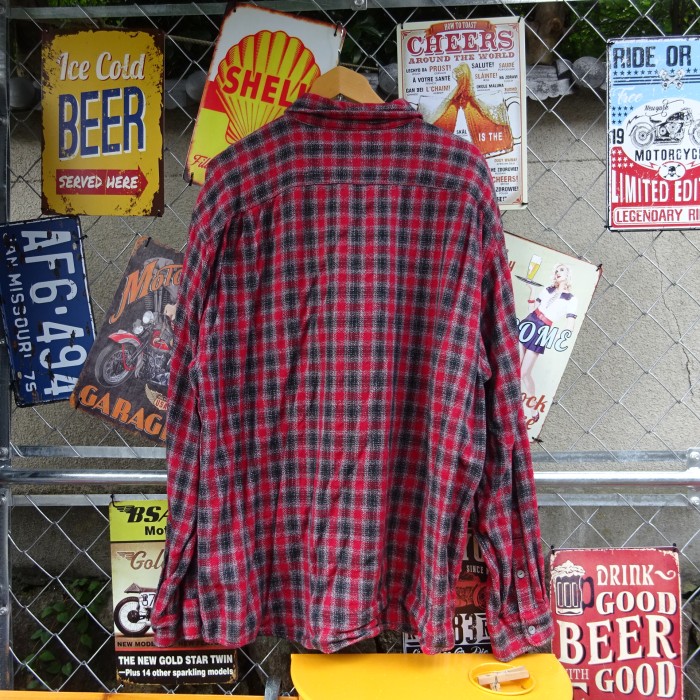 カルバンクライン 長袖シャツ XL レッド チェック 青 胸ポケット シンプル 8569 | Vintage.City 古着屋、古着コーデ情報を発信