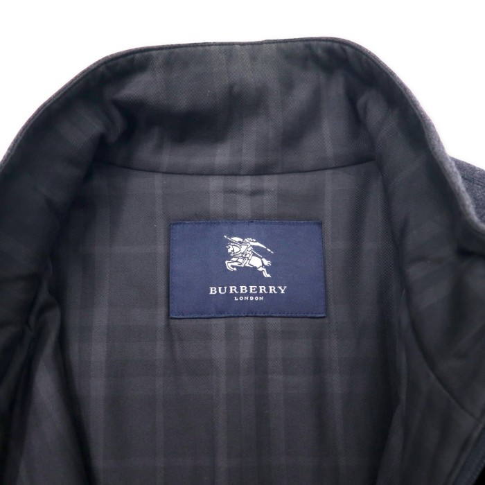 BURBERRY リバーシブル ライナージャケット L グレー ウール ノバチェック ドローコード 日本製 | Vintage.City 古着屋、古着コーデ情報を発信