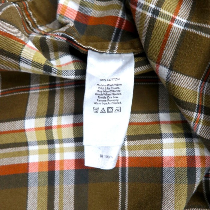 Eddie Bauer フランネル ボタンダウンシャツ L ブラウン チェック コットン RELAXED FIT | Vintage.City 古着屋、古着コーデ情報を発信