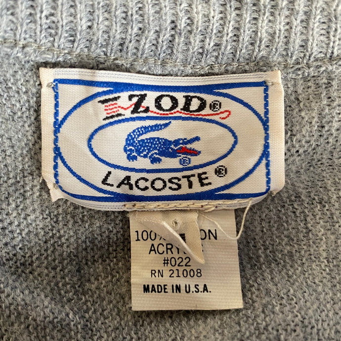 USA製 70年代～80年代 アイゾッド ラコステ アクリルニットセーター ...