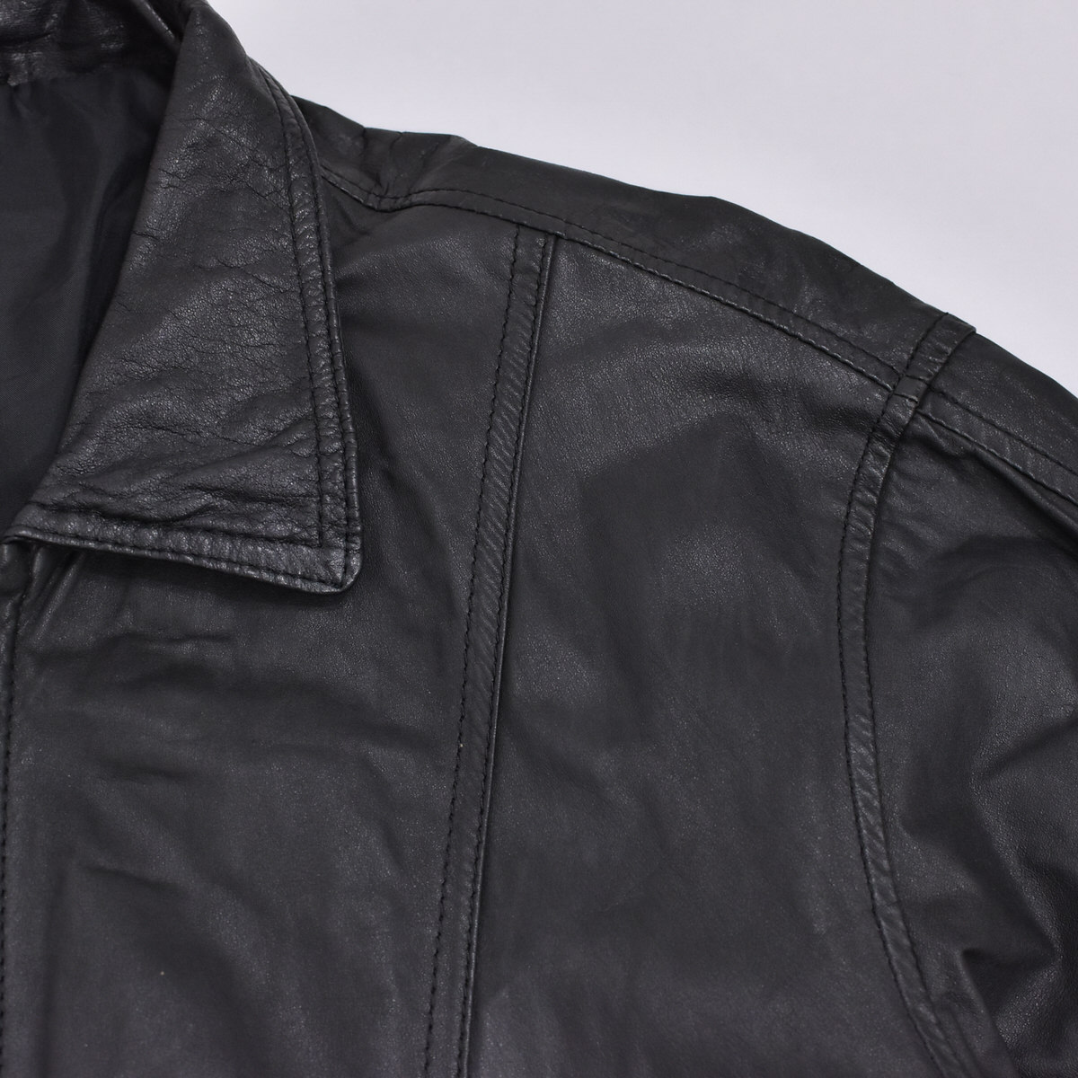 leather jacket vintage ユーロ　ブルゾン　変形デザイン