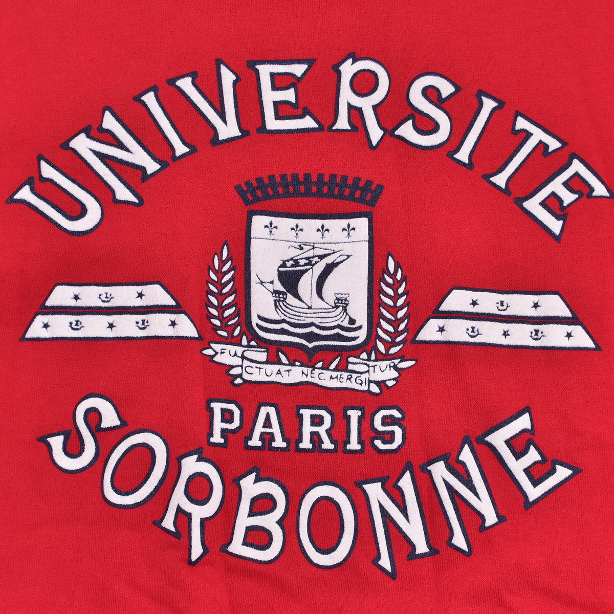 80〜90s フランス製 Univ.SORBONNE ソルボンヌ大学 カレッジロゴ