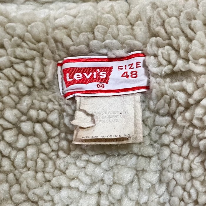 70s Levi's リーバイス ボアジャケット USA製 デニムジャケット