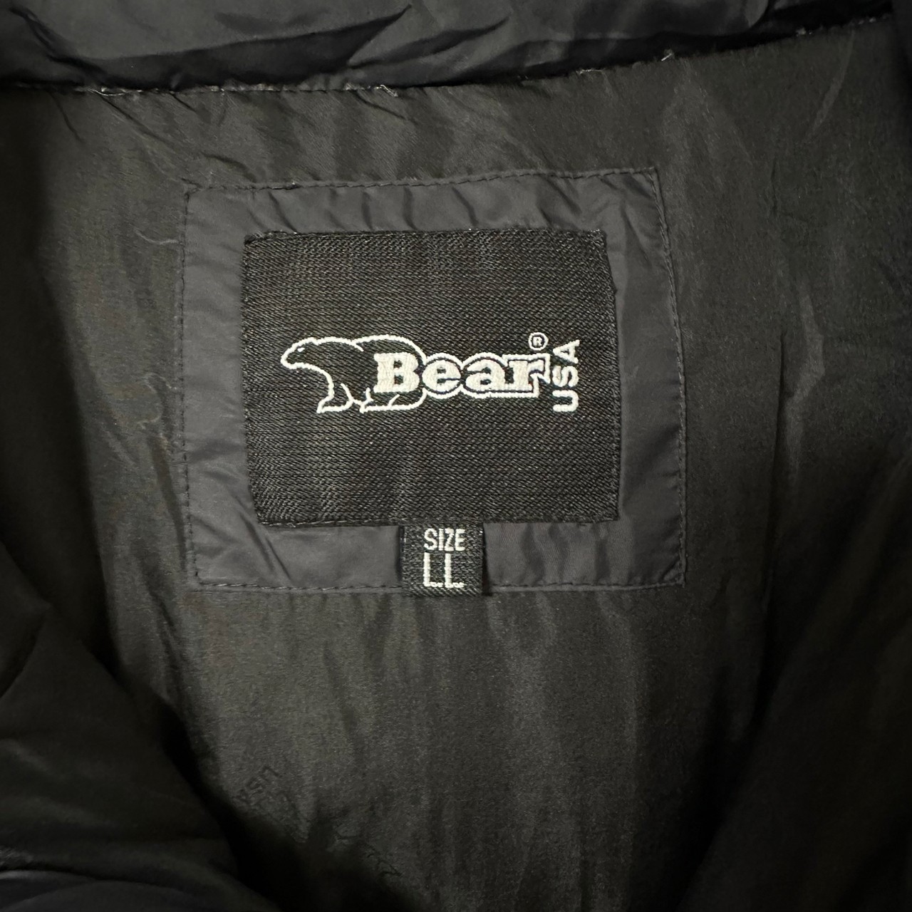 大得価SALEBear ベアー ダウンジャケット XL 刺繍ロゴ ワンポイントロゴ 肉厚 ジャケット・アウター
