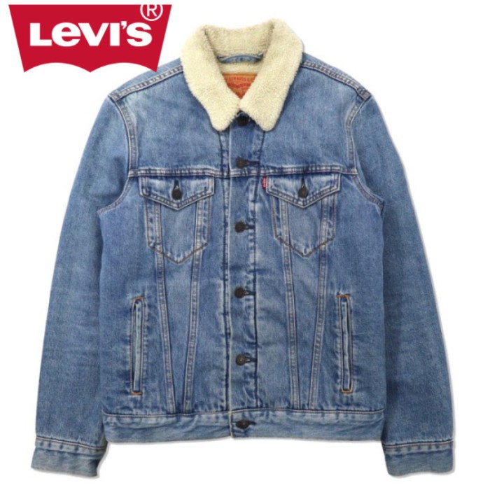 Levi's ボア トラッカージャケット デニムジャケット S ブルー | Vintage.City 古着屋、古着コーデ情報を発信