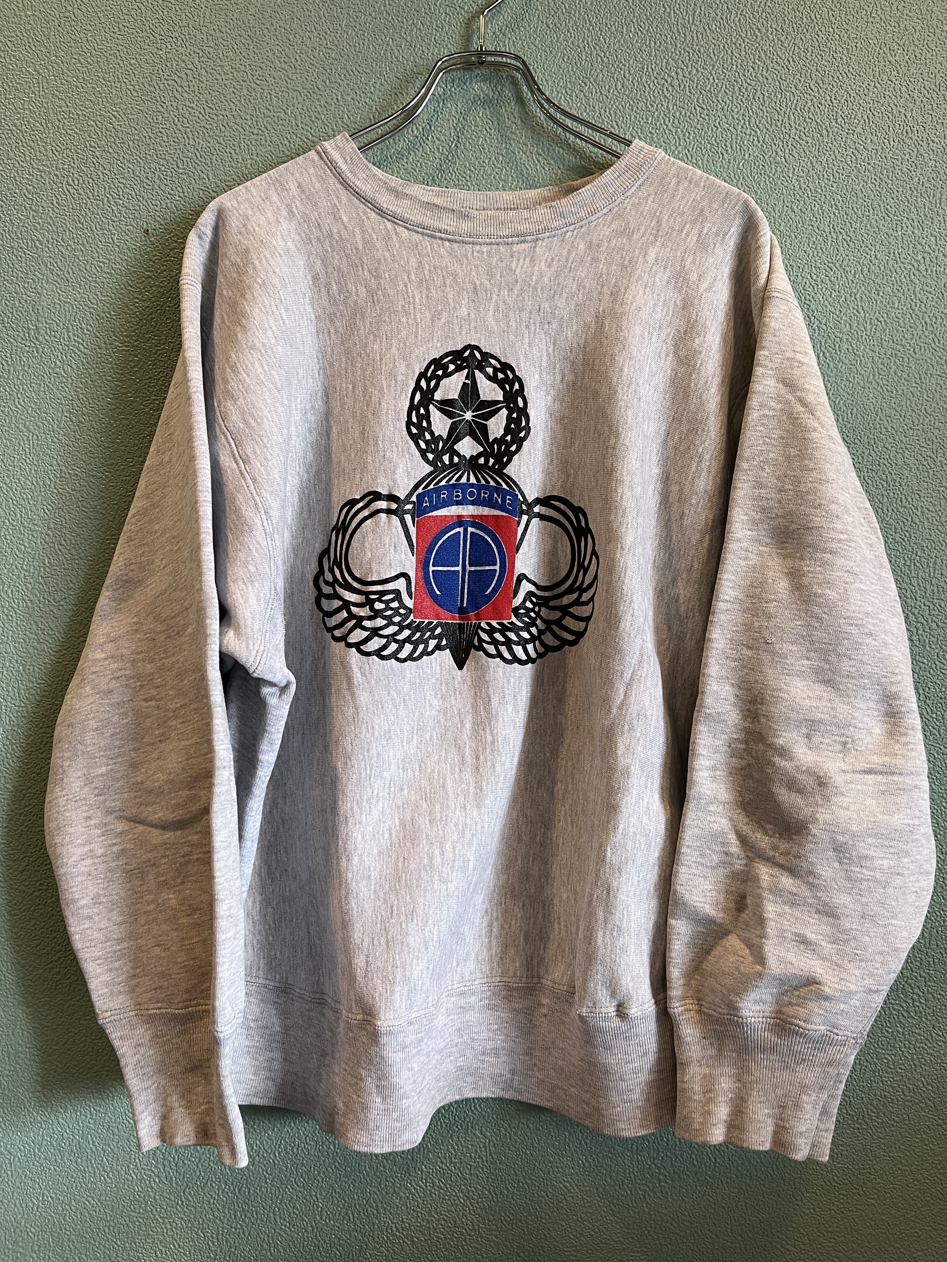 80's Champion Reverse Weave U.S.ARMY AIRBORNE Sweatshirt XL USA 軍