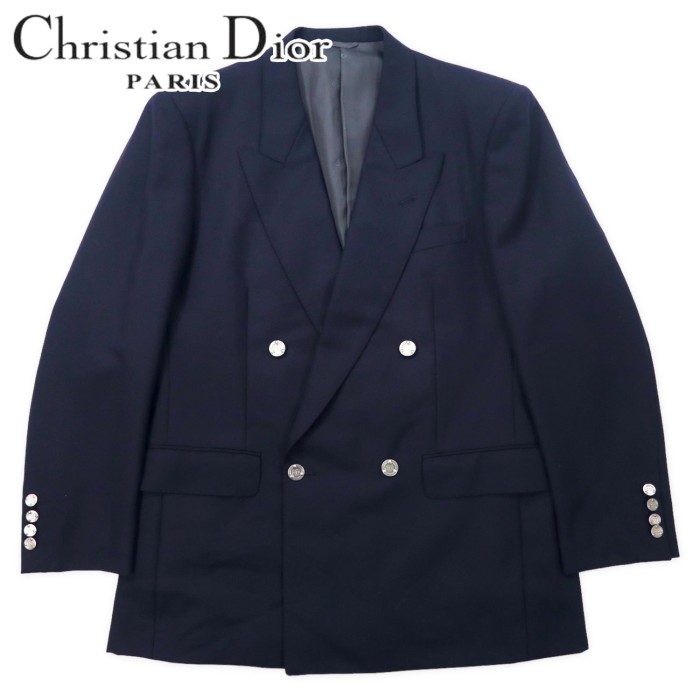 Christian Dior MONSIEUR ダブル テーラードジャケット 紺ブレ 170