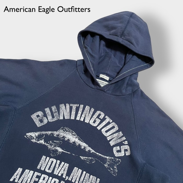 American Eagle Outfitters アーチロゴ ヴィンテージ 加工 パーカー