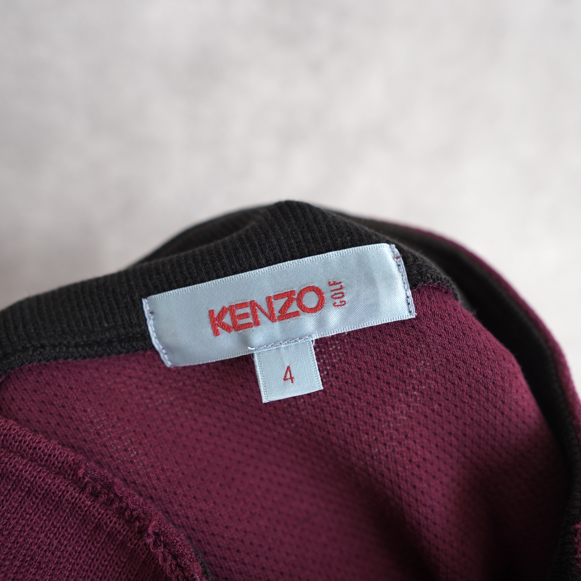 KENZO ケンゾー スウェット トレーナー ロゴ刺繡 ハーフジップ