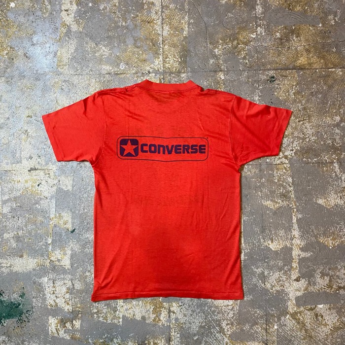 70s80s コンバース tシャツ USA製 レッド 企業ロゴ | Vintage.City 빈티지숍, 빈티지 코디 정보