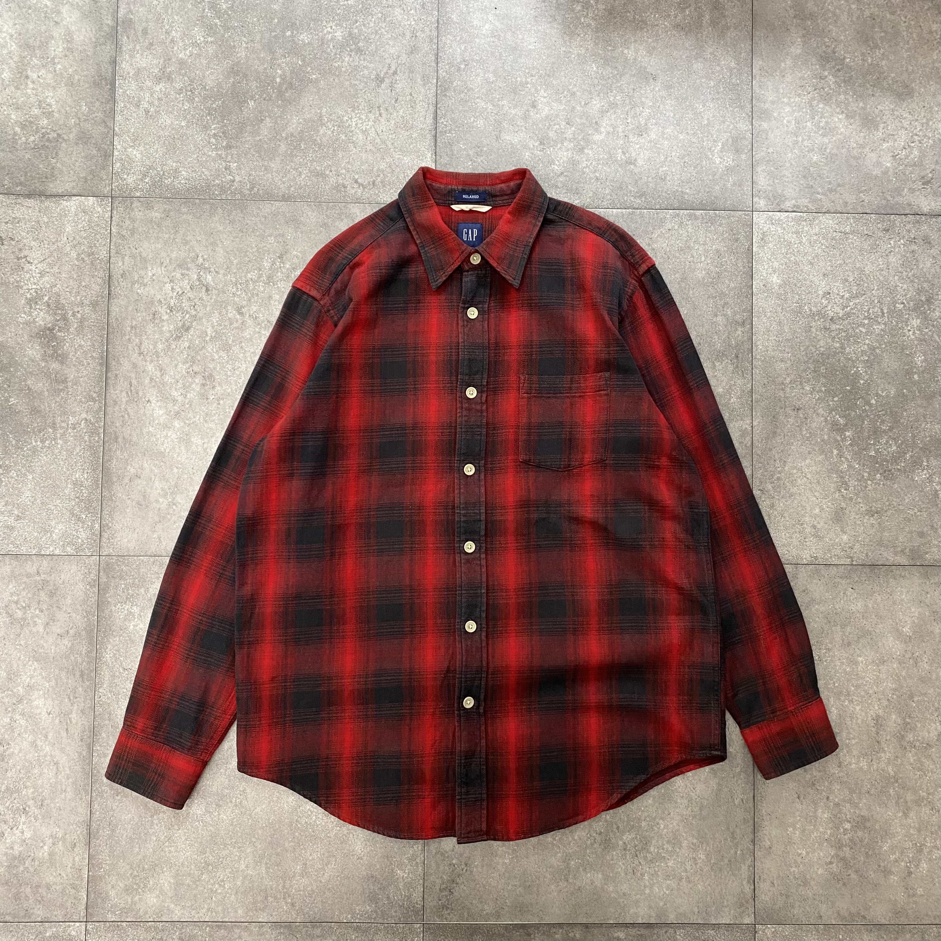90s～ OLD GAP パジャマシャツ ネルシャツ オールドギャップ