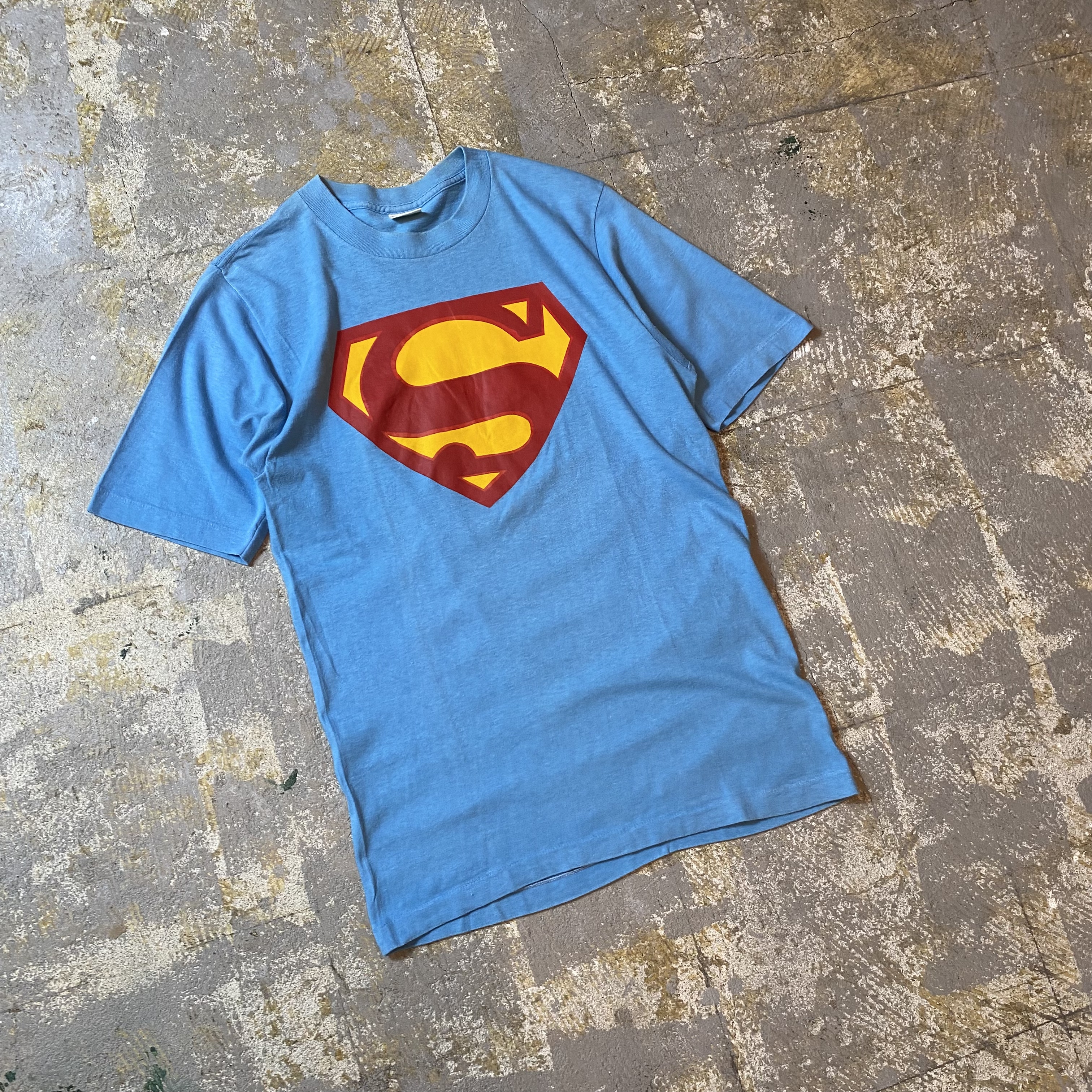 70s80s BELTON スーパーマン tシャツ USA製 ライトブルー 映画 ...