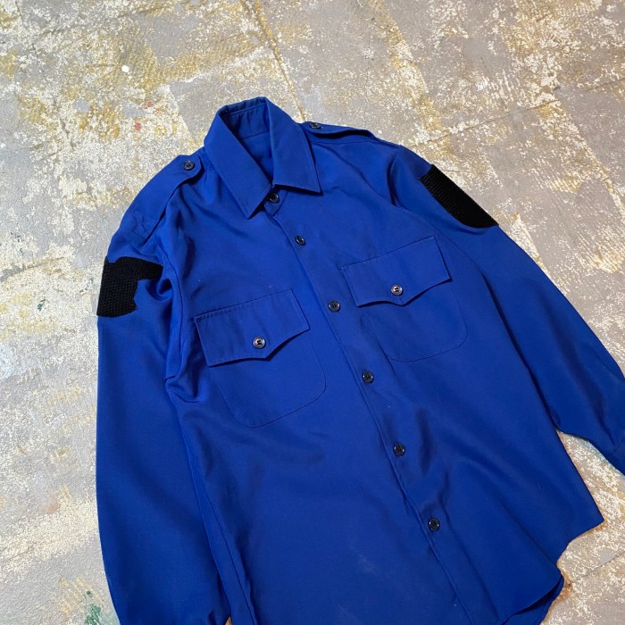 80s頃 ハーレーダビッドソン エポレットシャツ ブルー M相当 | Vintage.City 古着屋、古着コーデ情報を発信