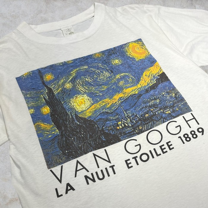 fukube_tee【L程度】 Van Gogh 90s Vintage Art Tee シングル
