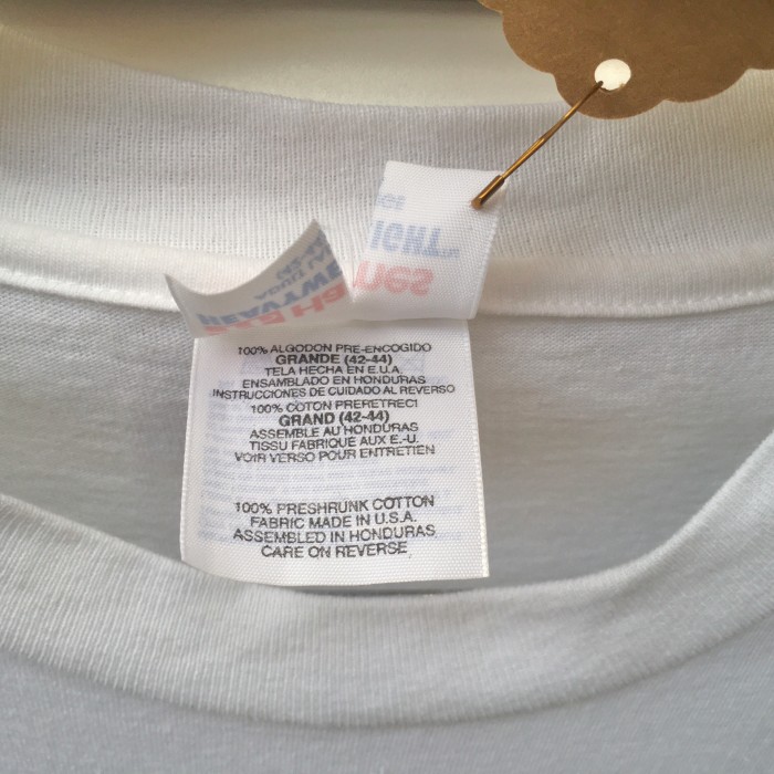 dressy bear foam print T-shirt | Vintage.City 빈티지숍, 빈티지 코디 정보