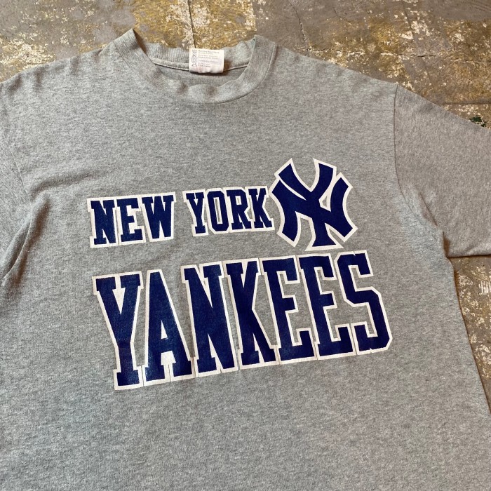 80s Hanes ヘインズ ヤンキーtシャツ USA製 L グレー MLB | Vintage.City 古着屋、古着コーデ情報を発信