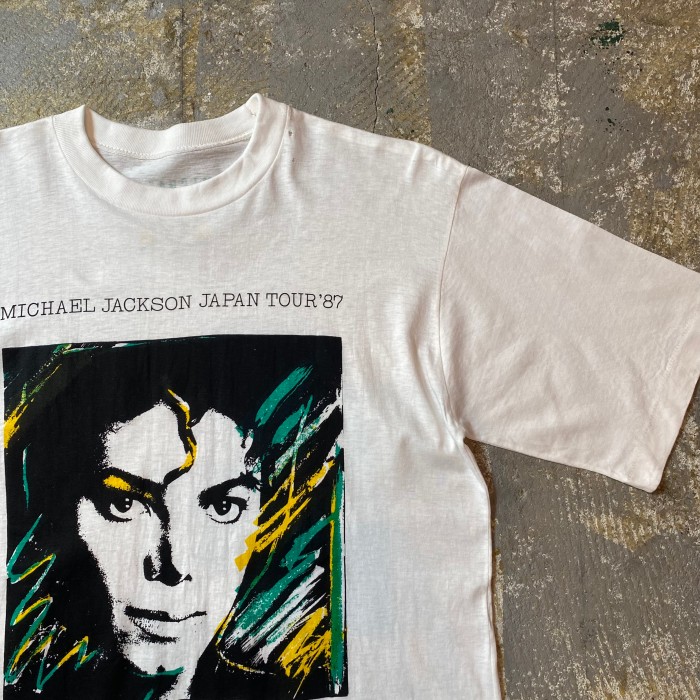 80s マイケルジャクソン バンドtシャツ USA製 ホワイト L相当 | Vintage.City 빈티지숍, 빈티지 코디 정보