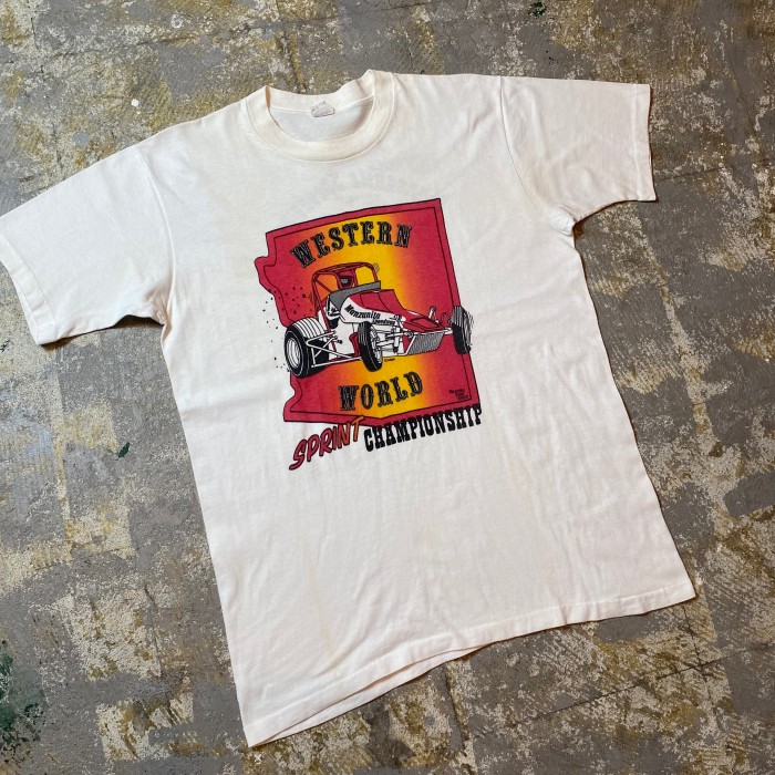 70s towncraft tシャツ L ホワイト 両面プリント | Vintage.City 古着屋、古着コーデ情報を発信