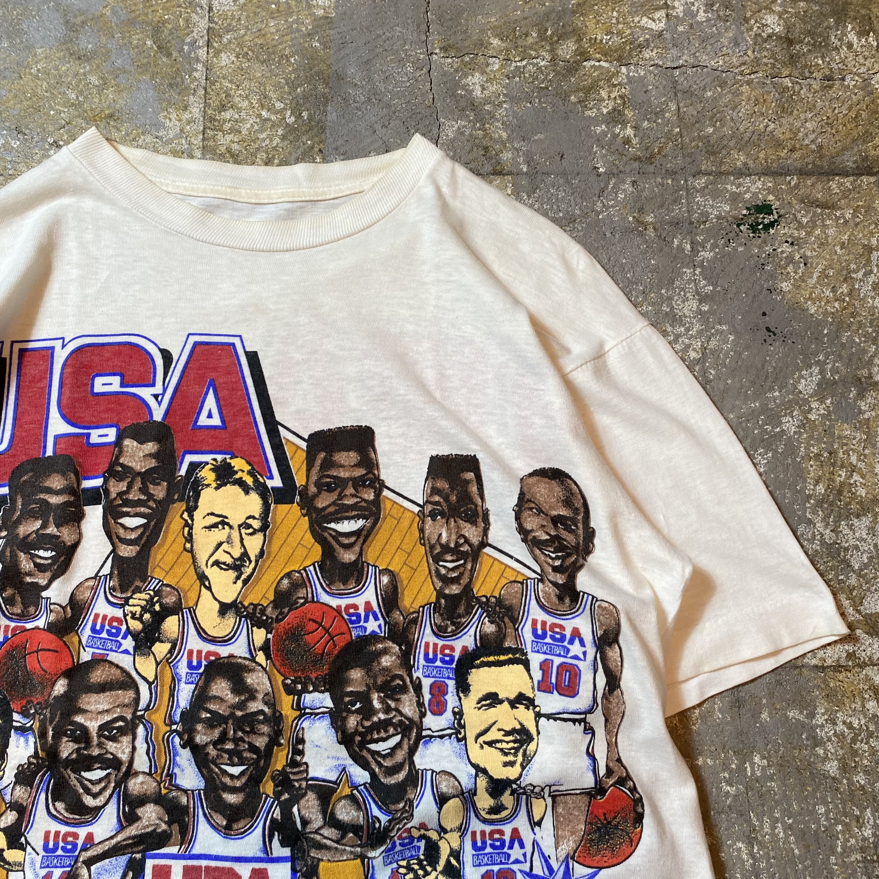 90s NBA ドリームチーム tシャツ USA製 マイケルジョーダン ホワイト ...