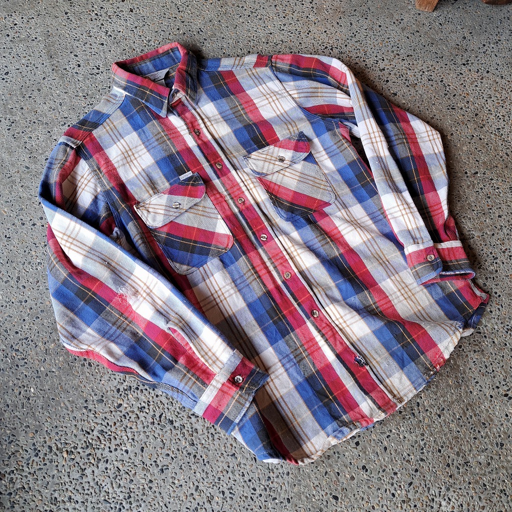 Carhartt(USA)ビンテージヘビーフランネルチェックシャツ