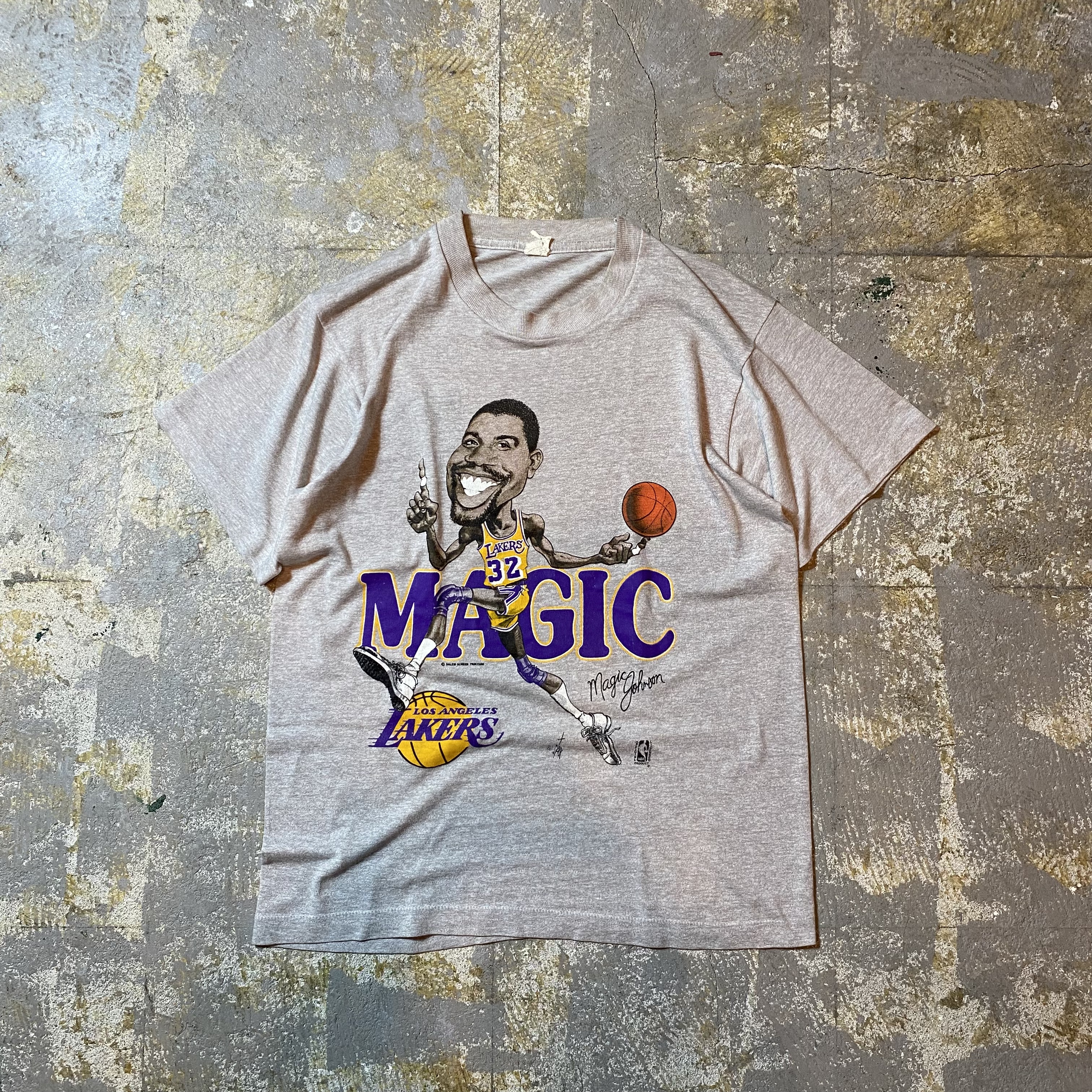 TRENCH 80's　レイカーズTシャツ　NBA リンガーT USA製