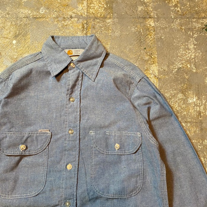 90s カーハート シャンブレーシャツ USA製 M相当 | Vintage.City 古着屋、古着コーデ情報を発信