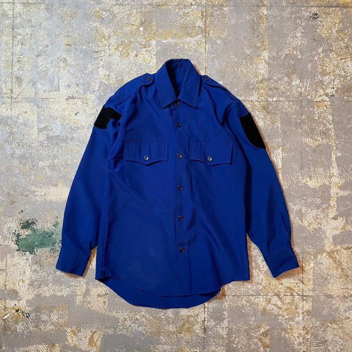 80s頃 ハーレーダビッドソン エポレットシャツ ブルー M相当 | Vintage.City 古着屋、古着コーデ情報を発信