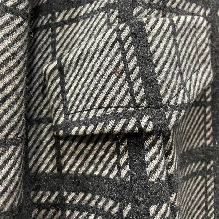 plaid & stripe monotone coat | Vintage.City 古着屋、古着コーデ情報を発信