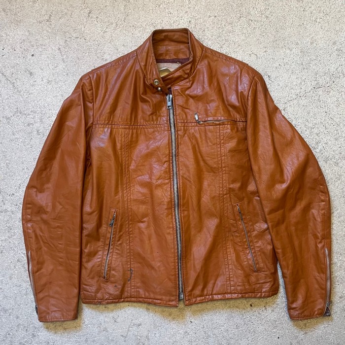 70-80s Sears single riders leather jacket/ レザージャケット | Vintage.City 古着屋、古着コーデ情報を発信